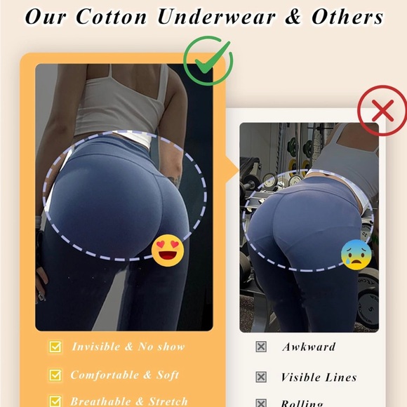 NIB Cotton Underwear for Women Breathable Thongs for Women Medium Size - Picture 4 of 5